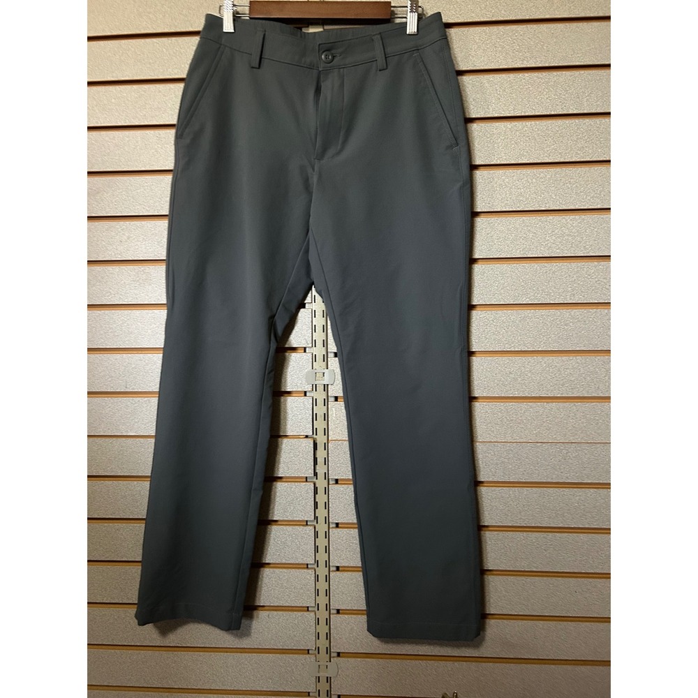 Under Armour Mens Golf Pants 32x30 Dark Grey Straight Leg Performance Trousers